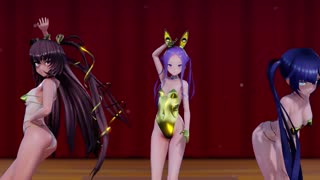 [skbクラブ_(skbのちから)]_モナかぜLoの3人で1爆乳音頭(金色衣装ver)